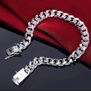 Men's Silver Chain Bracelet